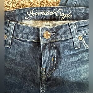 American Eagle Outfitters Women’s Skinny Jeans - Dark Blue Denim